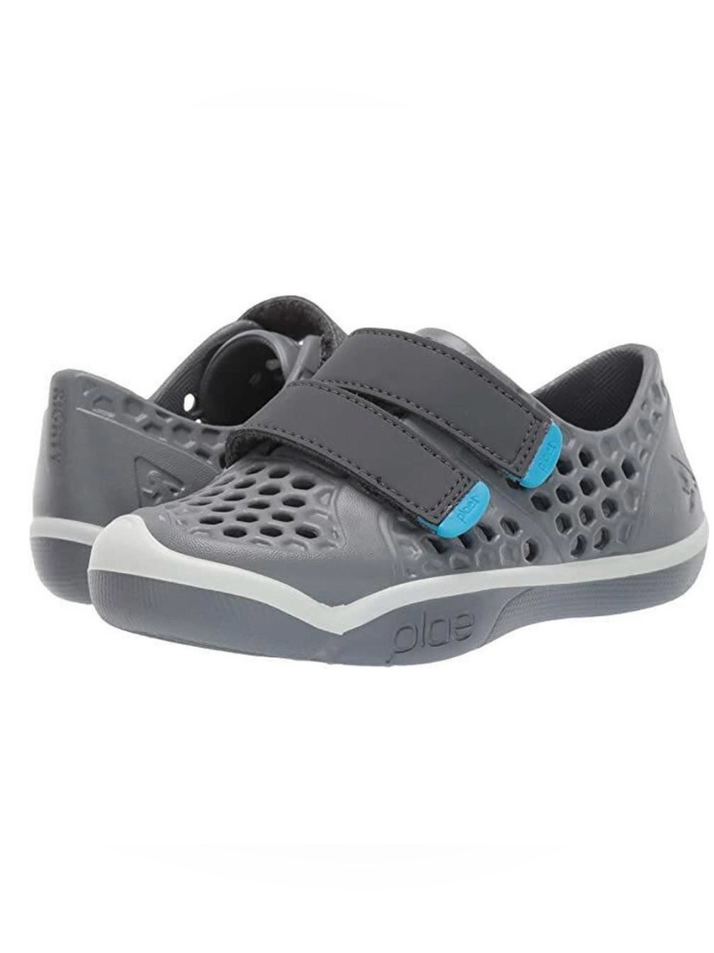 Plae mimo sneakers water shoes Velcro boys unisex size 2 youth